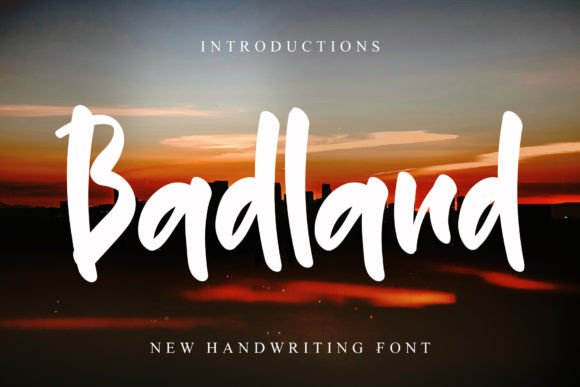 Badland Display Font for Editorial Design Projects
