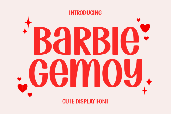 Barbie Gemoy: A Playful Display Font for Creative Web Design