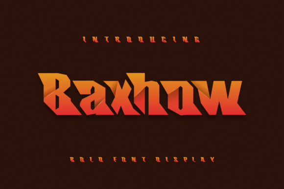 Baxhow Display Font for Web Design and Digital Branding