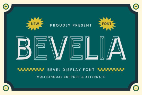 Bevelia: A Bevel Display Font for High-Impact Campaign Visuals