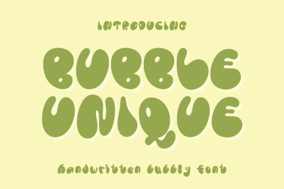 Bubble Unique Font Review for Campaign Designers