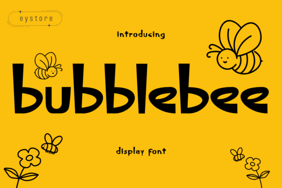 Bubblebee Display Font for Crafters and Handmade Sellers