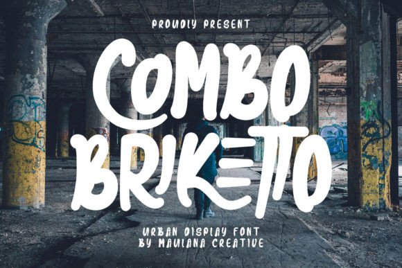 Combo Briketto: A Bold Display Font for Handmade Products
