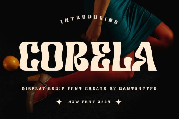 Corela Display Font for Psychedelic Branding and Design Projects