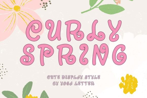 Curly Spring: A Playful Display Font for Crafters