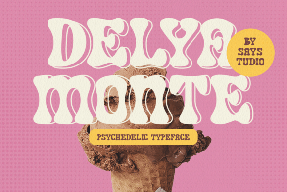 Delya Monte: A Groovy Display Font for Editors and Creators
