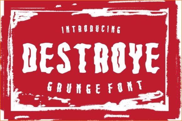 Destroye Display Font for Editorial Design and Publication Branding