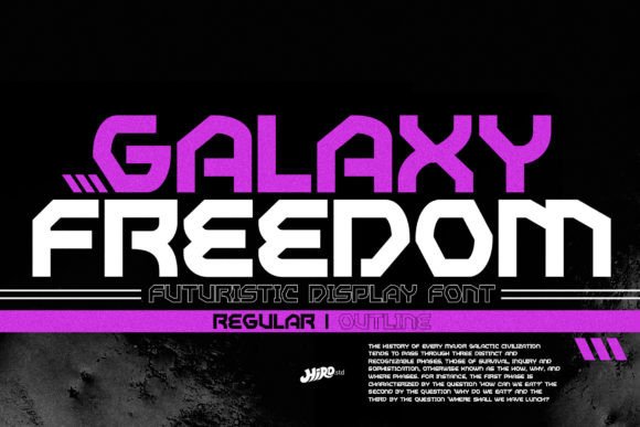 Galaxy Freedom: A Futuristic Display Font for Modern Design