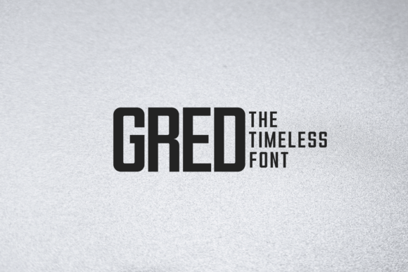 Gred: A Bold Display Font for Campaign Headlines