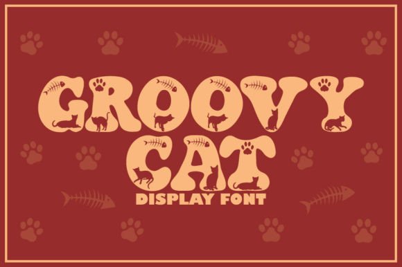 Groovy Cat: A Playful Display Font for Small Business Brands