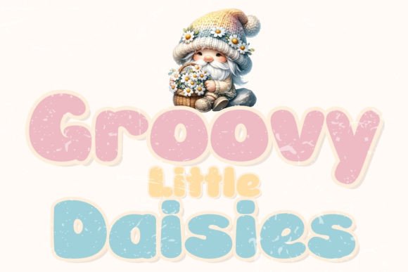 Groovy Little Daisies: A Whimsical Display Font for Editorial Design