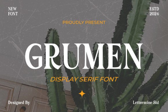 Grumen Display Font for Sophisticated Web Design Projects