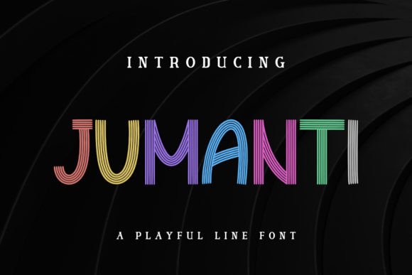 Jumanti: A Playful Multiline Display Font for Creative Branding