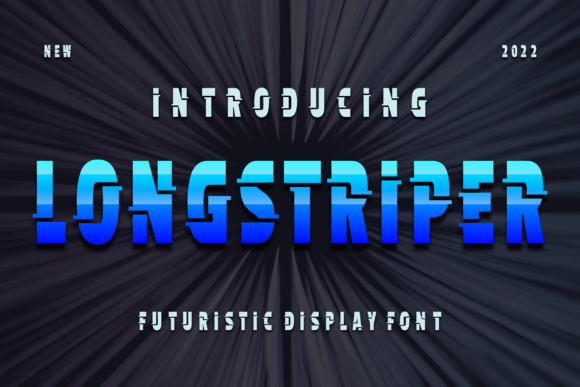 Longstriper Display Font for Headlines and Magazine Covers