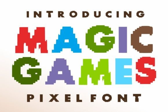 Magic Games: A Pixel Display Font for Bold Digital Headlines