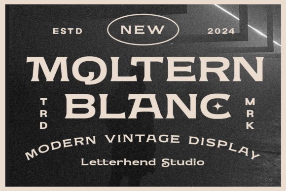 Moltern Blanc: A Classy Vintage Display Font for Small Business Branding