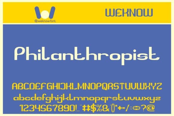 Philanthropist Display Font Review for Shop Branding