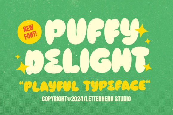 Puffy Delight: A Playful Bold Font for Creative Branding