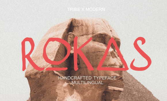 Rokas: A Handcrafted Display Font for Bold Branding
