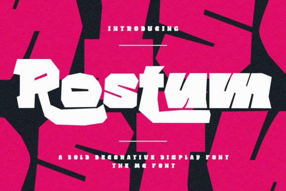 Rostum: A Bold Display Font for Campaigns That Stand Out