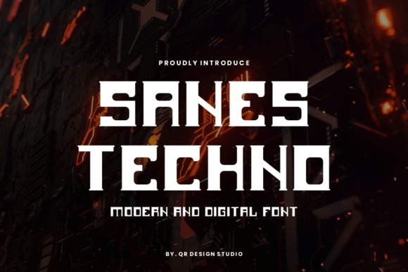 Sanes Techno: A Sleek Sans Display Font for Crafters and Small Shop Owners