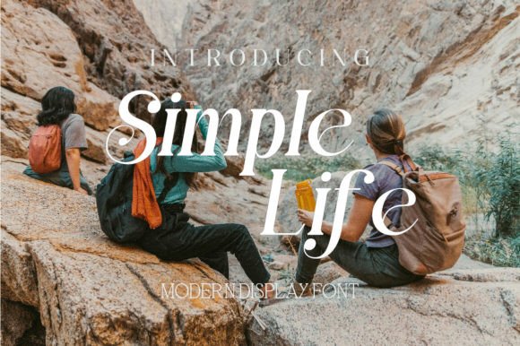 Simple Life Display Font for Craft Labels and Shop Branding