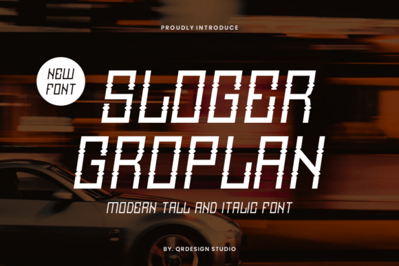 Sloger Groplan: A Playful Display Font for Editorial Headlines