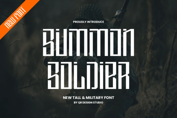 Summon Soldier: A Playful Display Font for Craft Projects