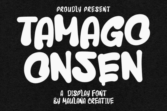 Tamago Onsen Display Font for Playful Brand Campaigns