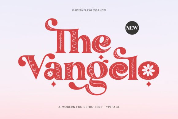 The Vangelo: A Fun Retro Serif Typeface for Web Design