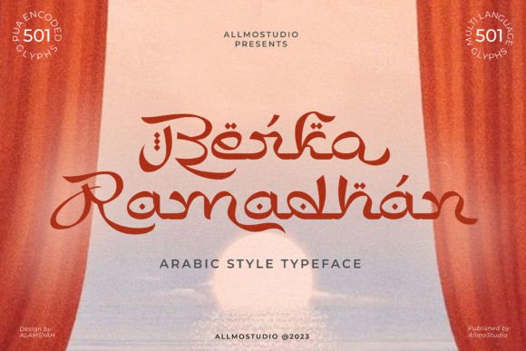 Using Berka Ramadhan for Boutique Branding and Café Identity