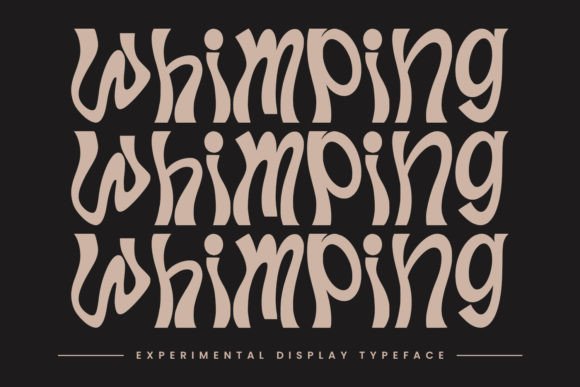 Whimping Display Font for Marketing Campaigns and Social Media Content