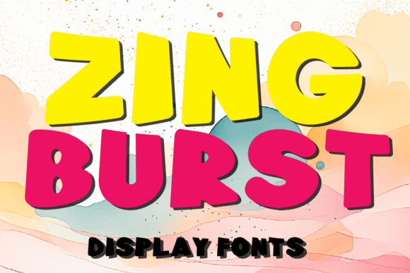Zing Burst Display Font: Energize Your Web Design with Bold Headlines